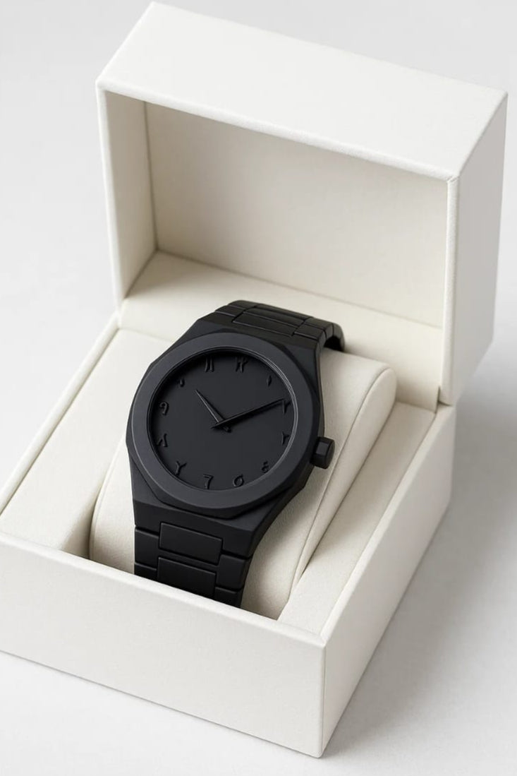 Black Arabic Aura Watch